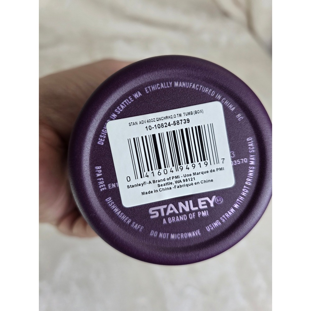 Stanley Quencher H2.0 Tumbler 40oz Plum Insulated Straw Lid Built for Life - Picture 4 of 4